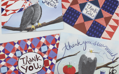 Ohio Star Note Cards by Deborah Fisher